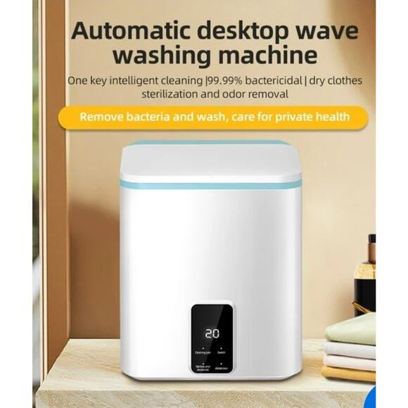 Mini Washing Machine - 3.8L Capacity, Ozone & Blue Light Sterilization by BUMAI - Picture 3 of 5